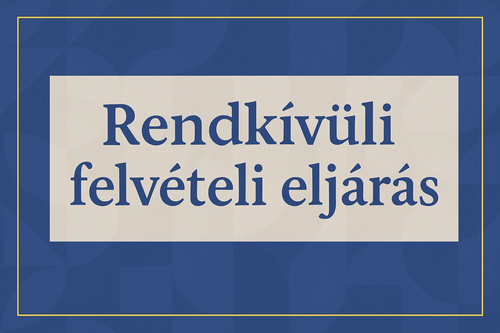 Rendkívüli felvételi eljárás